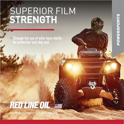 Red Line 42404 10W40 Synthetic Motorcycle Motor Oil - 1 Quart - size: Quart