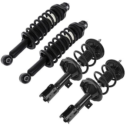 Front and Rear Pair Strut & Coil Spring Assembly Fit 2008-2010 for Mitsubishi Lancer Replace Struts Complete Assembly for 172508 172355/1331665R 172356/1331665L