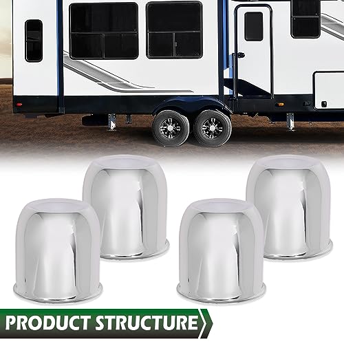 GRAND ORANGE Wheel Center Cap Fit 3 1/4", 3.25" Trailer Rims - color: Fit 3.25" Rims Center Bore (4 PCS)