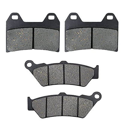 AHL Front & Rear Brake Pads Set for Victory V92C (All Models Single Front Rotor) 1998-2003 (Semi-metallic) - size: Semi-metallic