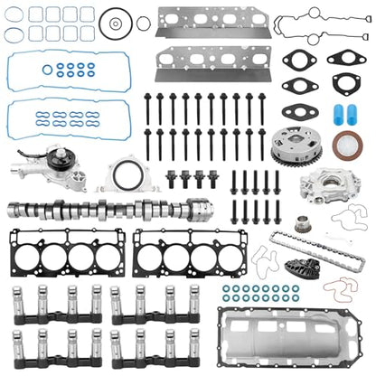 MDS 5.7L Hemi Camshaft Lifter Kit With Oil Pump Water Pump Set,Compatible with 2009-2010 Dodge Ram 1500 Durango Chrysler Aspen 2011-2015 Ram 1500,Replace# 53022263AF 5038684AA 53021622BH