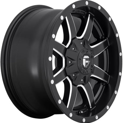 FUEL OFF-ROAD D538 MAVERICK 17X9, 6X135/5.5, 5.04, 1mm MATTE BLACK MILLED - D53817909850 - color: MATTE BLACK MILLED, size: 17X9, 6X135/5.5, 5.04, 1mm