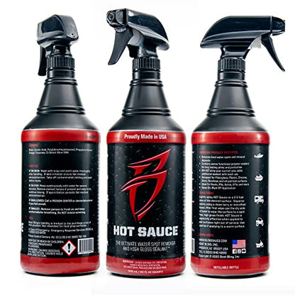 Bling Sauce Hot Sauce Hard Water Spot Remover with Wax Sealants, 1 Gallon - size: 128 Fl Oz (Pack of 1)