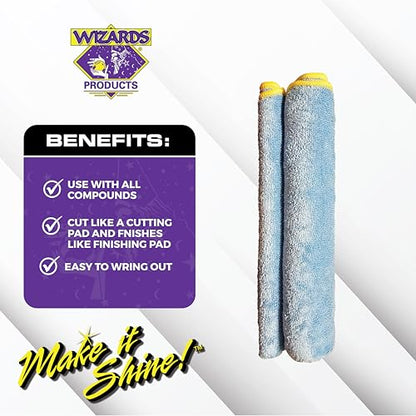 Wizards Motorcycle Quick Detail Kit – 5-Piece Wash & Shine Bundle - color: Motorcycle Quick Kit (5 pc)
