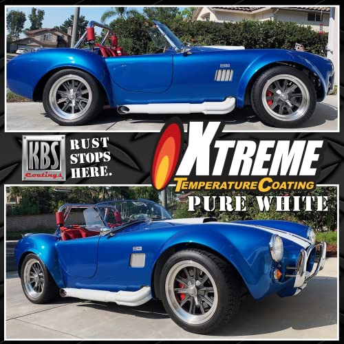 KBS Coatings 65328 Pure White Xtreme Temperature Coating - 1 Pint, Pure White, 16 Fl Oz (Pack of 1) - color: Pure White, size: 16 Fl Oz (Pack of 1)