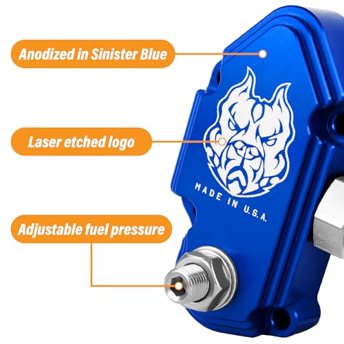 Sinister Diesel Blue Spring Kit with Adjustable Billet Spring Housing - Fuel Regulator Kit - Ford Blue Spring Kit 6.0 Powerstroke – Fast Install For 2003-2007 Ford Powerstroke 6.0L