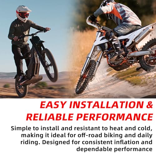 AR-PRO 2-Pack 2.50/3.00-18 Heavy-Duty Motorcycle Inner Tubes, 3mm Butyl Rubber with TR4 Valve Stem, Fits 80/90-18 80/100-18 90/90-18 Tires for Dirt Bike, Enduro, Dual Sport & Off-Road - size: 2.75/3.00-18", TR4 Valve