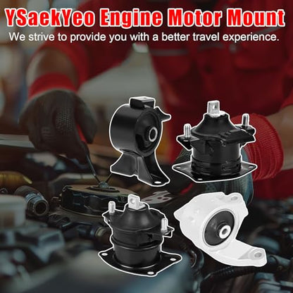 4PCS Engine Motor Mount Set Compatible with Acura MDX 2007-2009 V6 3.7L - size: MDX 2007-2009