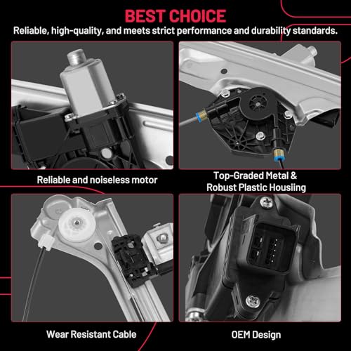 BDFHYK 751-725 Power Window Regulator with Motor Front Right for E-150 250 350 450 550 Cadillac Escalade Chevy Silverado 1500 Suburban 3500 Tahoe GMC Sierra 2500 3500 Yukon XL 2014 2015 2016 2017 - size: Front Right, style: 2014-2019 Chevy Silverado 1500