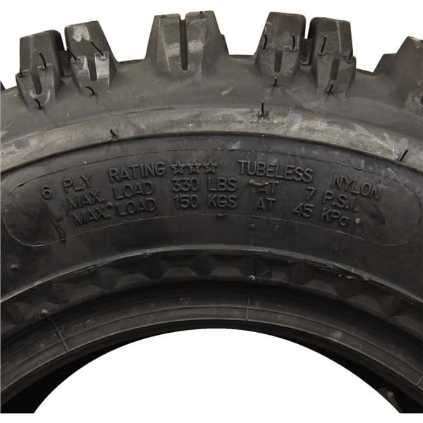 Ocelot P357 20x11x10 ATV Tires 6-Ply Bias Construction Non-Directional Tread Pattern For Durability, Grip, and Traction Off-Roading - All Terrain Rear 20x11-10 ATV Tire