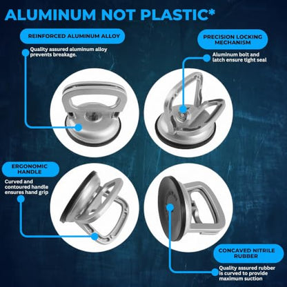 Aluminum Car Dent Puller Kit, Heavy Duty Dent Remover Tool for Car, Car dent Repair kit, Suction Cup Dent Puller, Dent Puller Kit Auto Body Dent Remove, Car Dent Suction Puller