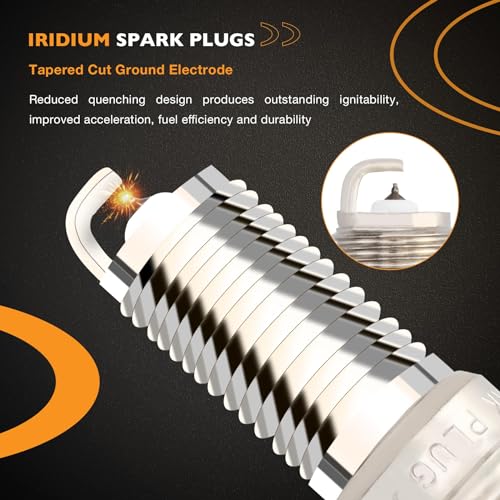 UF582 Ignition Coil Pack & Iridium Spark Plug Fits Honda Civic 1.8L