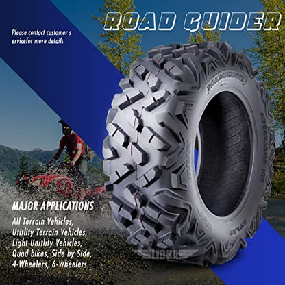 ROADGUIDER Set of 2 ATV UTV Tires 26x10-14 26x10x14 6PR All Terrain 10318 - size: 26x10-14