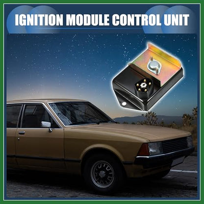 Motoforti Ignition Control Module, Inner Ignition Module Control Unit No.1230938 for Dodge B Van 1972-1978 for Dodge CB300 1974-1978 ABS Black, 1 Pc Long-lasting