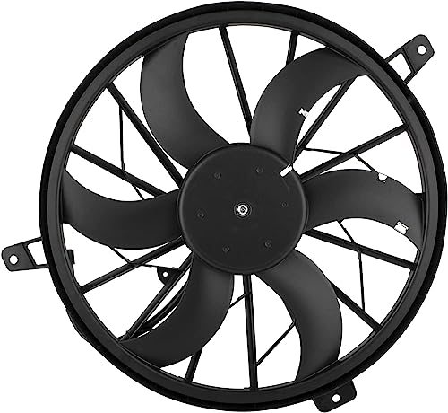 620-010 Engine Radiator Cooling Fan Assembly for Jeep Grand Cherokee L6 4.0L V8 4.7L 1999 2000 2001 2002 2003 Liberty V6 3.7L 2002 2003, CH3115110 52079528AB 674-00389