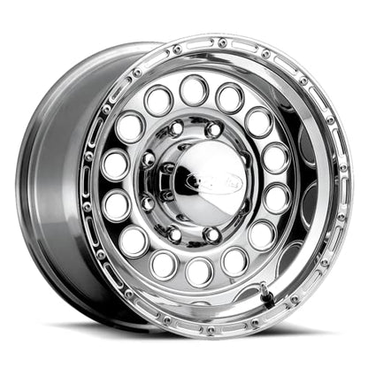Raceline Wheels 887 ROCKCRUSHER Wheel Polished 15X10"6X5.5 Bolt Pattern -47mm Offset/(3.65"B/S) Aluminum Passenger Car Wheels, Full Size Replacement Chrome Car Rims - color: Polished, size: 15X10 Inches, 6X5.5, -47/3.65"