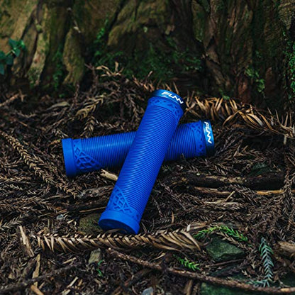 Funn Hilt MTB Bike Grips with Single Lock On Clamp - color: Blue