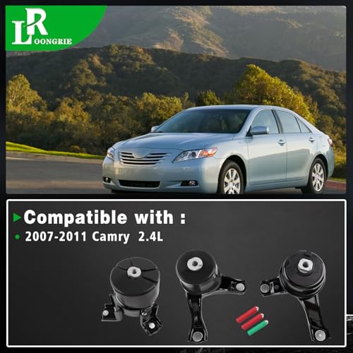 LOONGRIE Engine Motor and Trans Mounts Compatible with 2007-2011 Camry - size: 2007-2011 Camry 2.4L