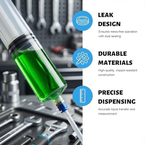 500cc Automotive Fluid Extractor Pump, Multi-Purpose Manual Oil Transfer Pump with 2 Extension Tubes, Universal Fluid Change Syringe Extraction and Filling Tool for Most Cars - color: 500cc