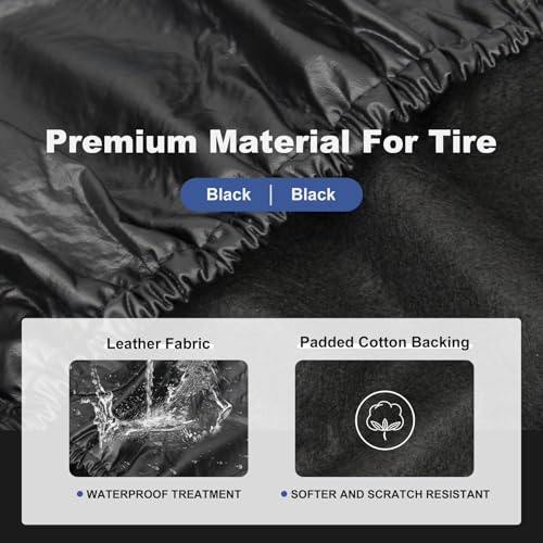 Explore Land Dual Axle Tire Cover Fit Tire Diameter 29-31.75, American Flag - size: L (Fits Tire Diameters 29''-31.75''), style: Dual Alex Tire Cover-American Flag