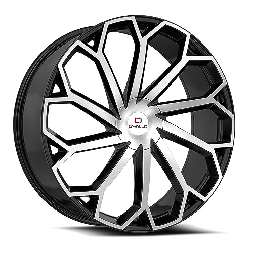 Cavallo Clv-51 18X8 5X114.3 5X120 +35 Cb 74.1 Gloss Black & Machined