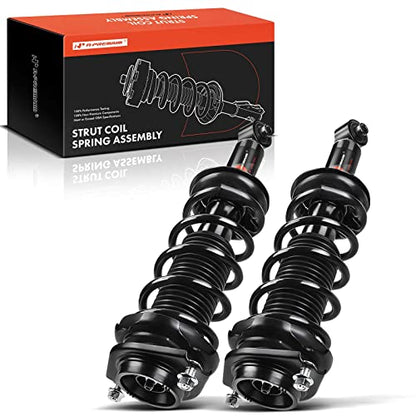 A-Premium Rear Complete Strut Assemblies with Coil Springs, Set of 2