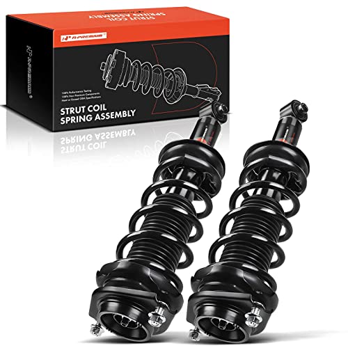 A-Premium Rear Complete Strut Assemblies with Coil Springs, Set of 2