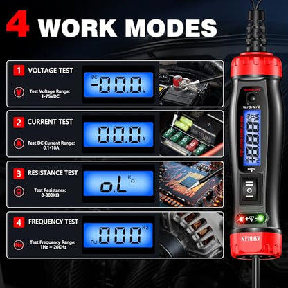 AWBLIN Power Circuit Probe Tester, 5-60V DC Digital Automotive Test Light