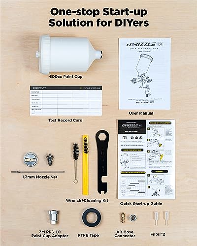InoKraft D1 LVLP Air Spray Gun Basic Kit - size: LVLP Spray Gun Basic Kit