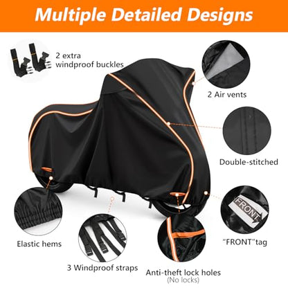 Motorcycle Cover for Kawasaki Ninja 400/500/650 Z900 ZX6R, Yamaha R1/R3/R6 - size: for Kawasaki Ninja
