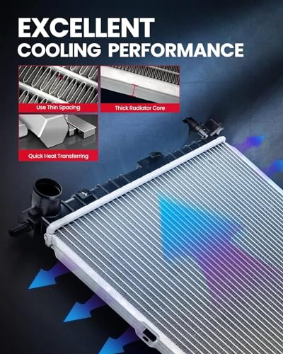 KAX Replacement Radiator for Hombre 1997-2000 4.3L, Sonoma 1996-2004 4.3L - size: 1996-2005 Blazer, 1996-2004 S10,1996-2001 Jimmy
