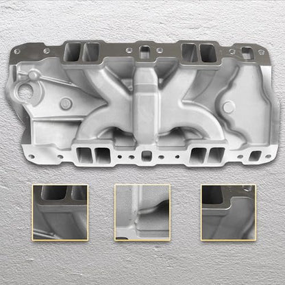 2701 Performance EPS Dual Plane SBC Intake Manifold Silver - size: 2701 Silver