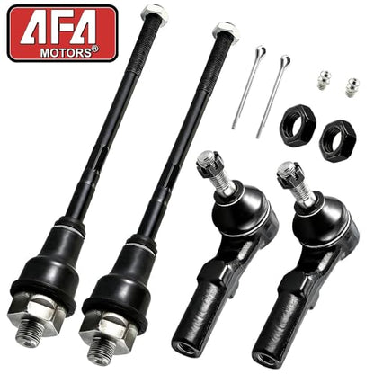 4Pcs Front Inner and Outer Tie Rod Ends Fits for 2001-2010 Chevy Silverado/Suburban/Avalanche 1500 2500 3500 HD, GMC Sierra/Yukon XL 1500 2500 3500 HD, Hummer H2, Replace ES3609 ES3488 - size: ES3488-3609X2
