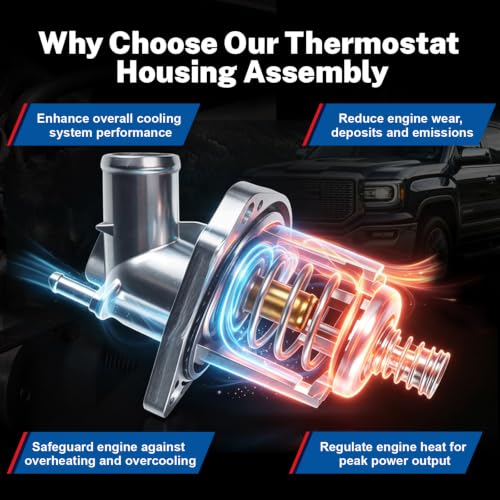 Aluminium Engine Coolant Thermostat Housing Assembly