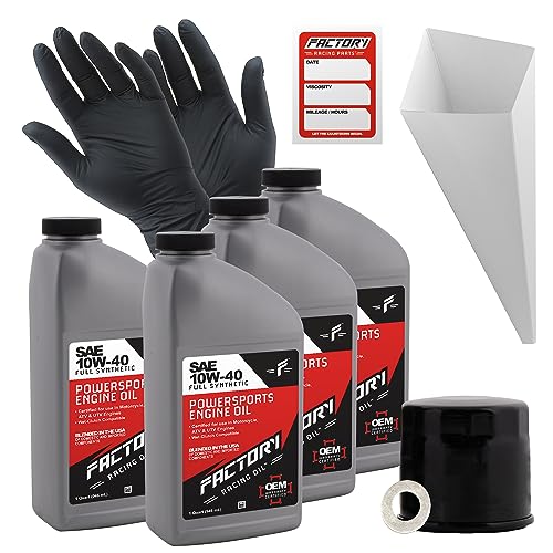 Factory Racing Parts Oil Change Kit compatible with Suzuki Boulevard
