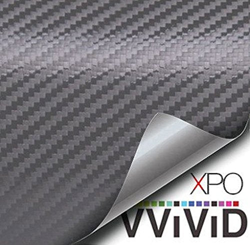 VViViD Dry Carbon Fibre Detailing Vinyl Wrap Tape 2" x 20ft DIY Roll (Gunmetal Grey) - color: Carbon Fiber Gunmetal Grey