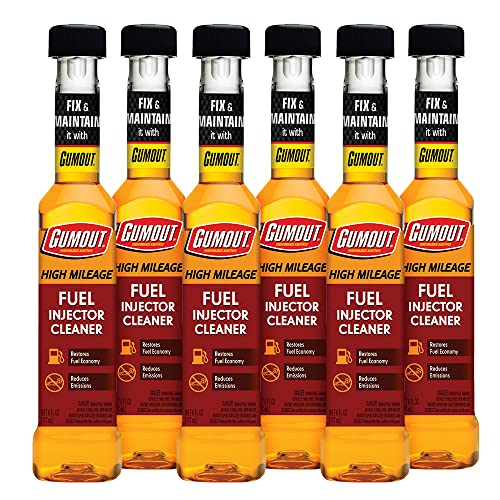 Gumout 510013W-6PK Fuel System Cleaner, 6 Pack - size: 6 Fl Oz (Pack of 6), style: High Mileage Fuel Injector Cleaner