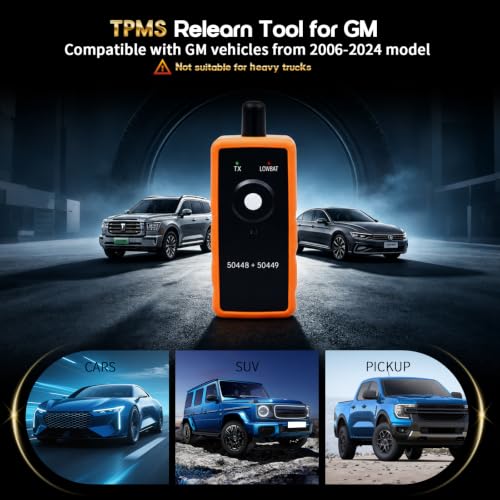 Oktiger 2IN1 TPMS Relearn Tool for GM and Ford Series Vehicles, Fit for Chevy GMC Buick Cadillac Ford Lincoln Mazda 2004-2022, EL-50448 & EL-50449 Tire Sensor Activation Reset, 9V Battery(Not include) - size: GM&Ford Series