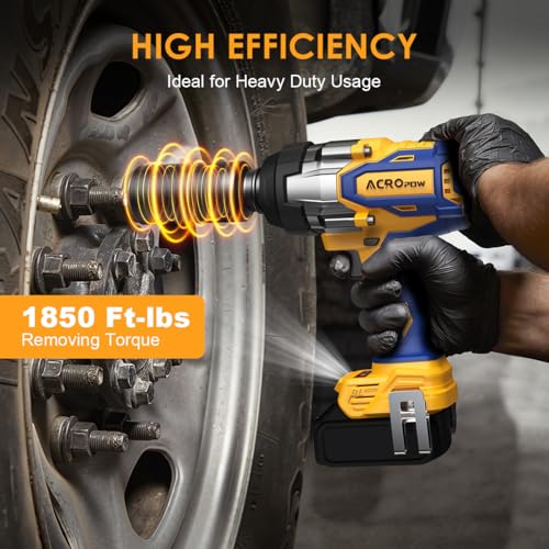 ACROPOW Cordless Impact Wrench 3/4" for DEWALT 20V Battery - size: 1850 FT-LBS