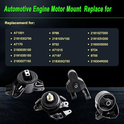 Engine Motor Mount fit Hyundai Sonata 2.4L 11-12 Auto Trans./13-14 - size: 2011-2014 Sonata 2.4L w/