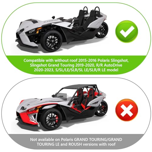 Half Cover for Polaris Slingshot S SL SLR R Signature LE Accessories - size: Half Cover for Polaris Slingshot