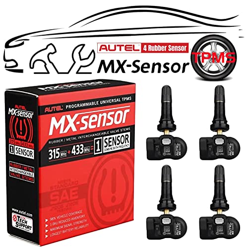 Autel MX-Sensor TPMS 315/433MHz Programmable Universal Tire Pressure Sensor - size: 4pcs 1-Sensor R
