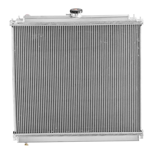 Aluminum Radiator + Shroud Fan + Relay Compatible with 2005-2018 Nissan Frontier Xterra Pathfinder 4.0L V6 2006 2007 2008 2009 2010 2011 2012 2013 2014 2015 2016 2017 Radiator