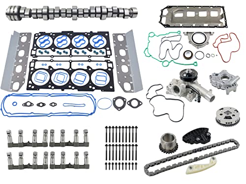 MDS Lifters Camshaft Kit Oil & Water Pump Kit Replacement for 2009-2018 Dodge Ram 1500 5.7L HEMI Engine Overhaul Kit 53022263AF 53021726AE 53021622BH 53022192AE
