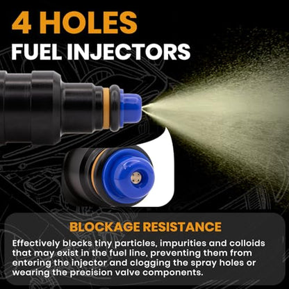 Fuel Injectors 0280150943 Compatible with Ford Lincoln 4.6L 5.0L 5.4L 5.8L - size: 0280150943 8P