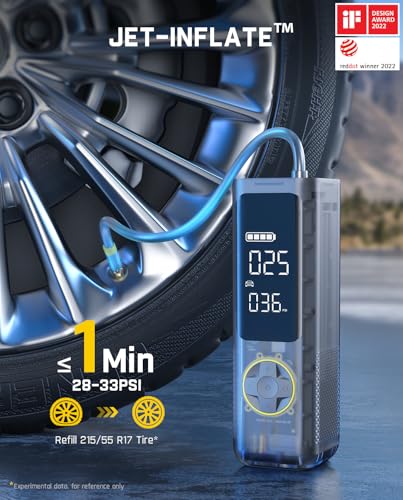 Fanttik X8 APEX Tire Inflator Portable Air Compressor, 1 Min Fast Inflation - color: Mechanical Gray