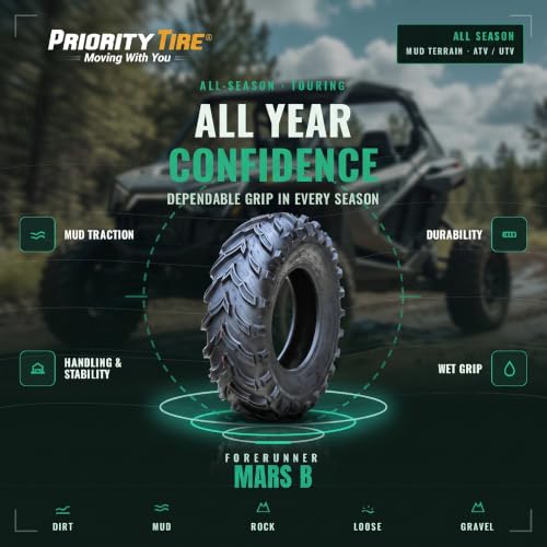 Forerunner Mars B 24X8.00-12 Mud Terrain 40F 6 Ply All Season Bias Tire - size: 24X8.00-12