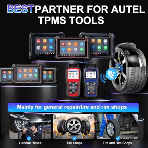 Autel TPMS Sensor 4 Pack, MX-Sensor 2in1 315MHz 433MHz Press-in OE-Level Programmable Tire Pressure Sensor, Rubber Valve Stem, Works with TS508 TS408 TS608 MS906PRO-TS