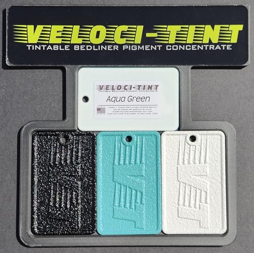 VelociTint Bedliner Pigment Concentrate 2oz Pouch for 2K Urethane Tintable Bed Liner 200+ Colors Available (Aqua Green) - color: Aqua Green
