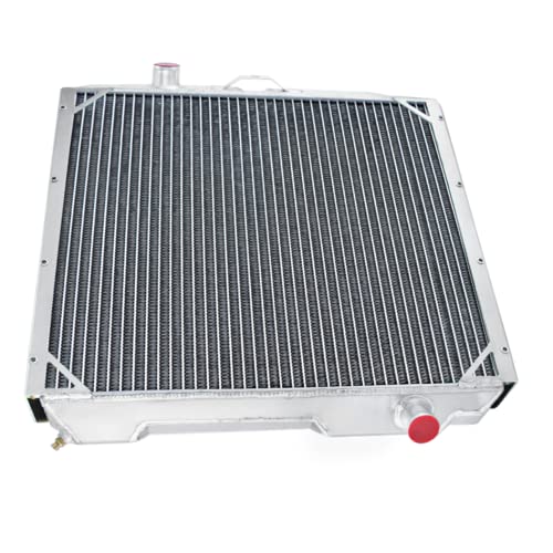 Full Aluminum Radiator compatible with 2002 2003 2004 Hummer H1 6.5L V8 Engine DIESEL 3 Row Core Radiators - size: 3 Row Radiator+CNC 1.3Bar Cap